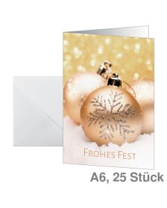 Sigel Weihnachtskarte A6 "Christmas Joy" 25St.