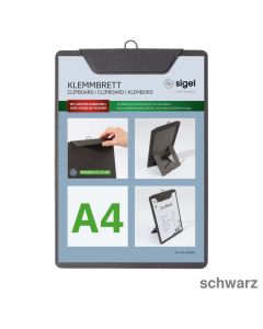 Sigel Speisekarten-Klemmbrett A4 schwarz