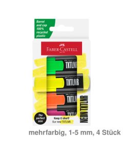 Faber-Castell Textmarker "TXTLNR" mehrfarbig 1-5 mm 4St.