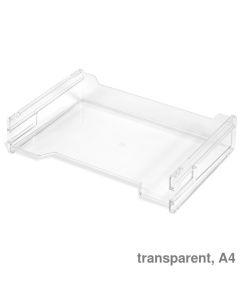 Herlitz Briefkorb A4 quer transparent 345 x 74 x 229 mm