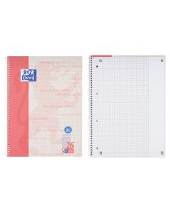 Oxford Collegeblock A4, Recyclingpapier kariert (Lineatur 26) 90g/m² 80Bl.