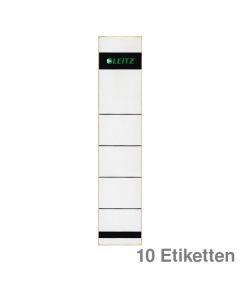 Leitz Ordner-Rückenschilder grau 39 x 191 mm 10Et.
