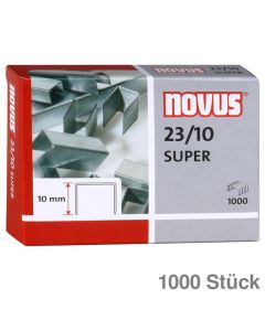 Novus Heftklammern 23/10 Super verzinkt 1.000St.