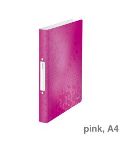 Leitz Ringbuch A4 "WOW" pink 25 mm 2 Ringe