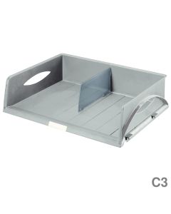 Leitz Briefkorb A3 "Sorty Jumbo" grau 507 x 380 x 127 mm