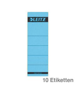 Leitz Ordner-Rückenschilder blau 61 x 191 mm 10Et.