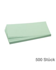 Franken Moderationskarten Rechteck hellgrün 9,5 x 20,5 cm 500St.