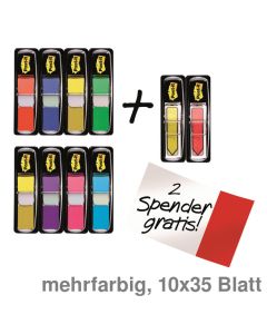 Post-it Haftmarker "Index 683" Mini mehrfarbig 11,9 x 43,2 mm 10x35Bl.