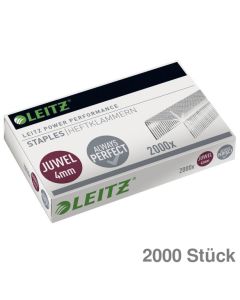 Leitz Heftklammern ""Power Performance Juwel" 4mm verzinkt 2.000St.