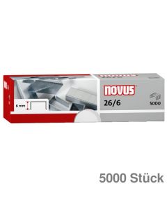 Novus Heftklammern 26/6 verzinkt 5.000St.