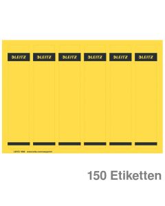 Leitz Ordner-Rückenschilder gelb 39 x 191 mm 150Et.