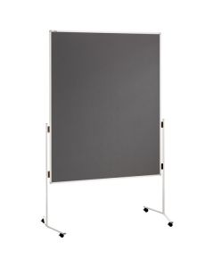 Franken Moderationstafel "Eco", einteilig, Filz grau 120 x 150 cm