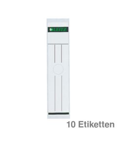 Leitz Ordner-Rückenschilder, für Hängeordner weiß 61 x 297 mm 10Et.