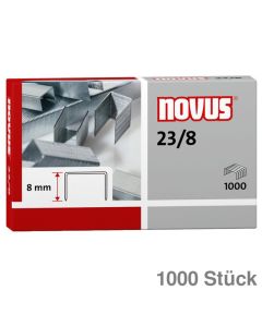 Novus Heftklammern 23/8 verzinkt 1.000St.