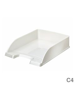 Leitz Briefkorb A4 "WOW Plus" perlweiß 255 x 360 x 70 mm