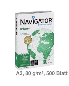 Kopierpapier A3 "Navigator Universal" weiß, CIE 169 80g/m² 500Bl.