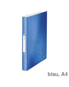 Leitz Ringbuch A4 "WOW" blau 25 mm 2 Ringe