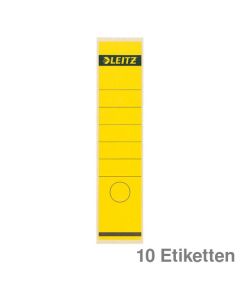 Leitz Ordner-Rückenschilder gelb 61 x 285 mm 10Et.