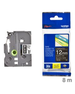 Brother Schriftband "TZe" schwarz/weiß 12 mm x 8 m
