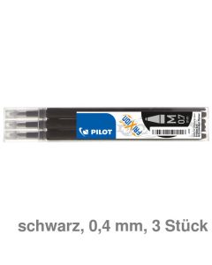 Pilot Tintenroller-Mine "FriXion Ball M" schwarz 0,4 mm 3St.
