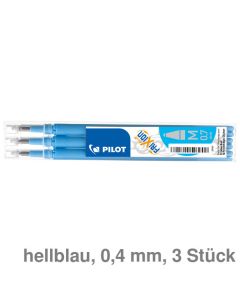 Pilot Tintenroller-Mine "FriXion Ball M" hellblau 0,4 mm 3St.