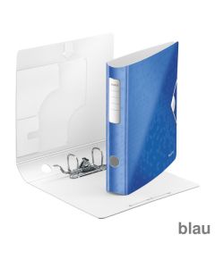 Leitz Ordner A4 "Active WOW" blau-metallic 65 mm