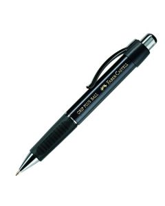 Faber-Castell Kugelschreiber "Grip Plus Ball" metallic-schwarz