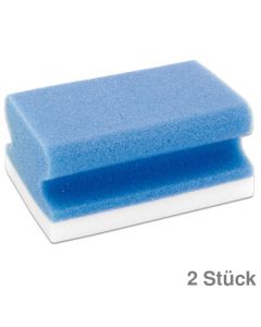 Franken Reinigungs-Schwamm weiß/blau 2St.