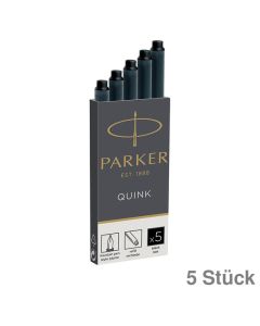 Parker Tintenpatronen "Quink Z44" schwarz permanent 5St.
