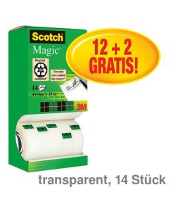 Scotch Klebeband "Magic 810" transparent matt 19 mm x 33 m 14St.
