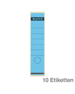 Leitz Ordner-Rückenschilder blau 61 x 285 mm 10Et.