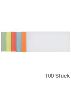 Franken Moderationskarten Rechteck, selbsthaftend mehrfarbig 9,5 x 20,5 cm 100St.