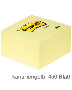 Post-it Haftnotiz-Würfel "Notes" kanariengelb 76 x 76 mm 450Bl.