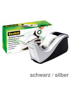 Scotch Tischabroller "C60" schwarz/silber, inkl. 1x Magic 19mmx33m