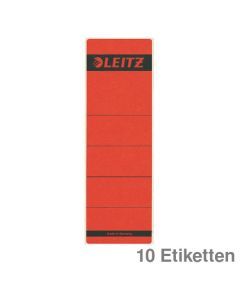 Leitz Ordner-Rückenschilder rot 61 x 191 mm 10Et.