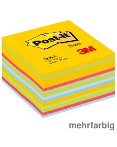 Post-it Haftnotiz-Würfel "Notes" mehrfarbig 76 x 76 mm 450Bl.