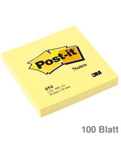 Post-it Haftnotizen "Notes" gelb 76 x 76 mm 100Bl.