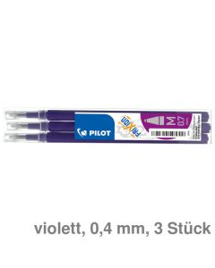 Pilot Tintenroller-Mine "FriXion Ball M" violett 0,4 mm 3St.