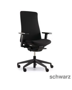 König+Neurath Drehstuhl "Jet III", mit Softpolster schwarz weiche Rollen