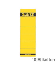 Leitz Ordner-Rückenschilder gelb 61 x 191 mm 10Et.