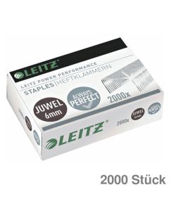 Leitz Heftklammern ""Power Performance Juwel" 6mm verzinkt 2.000St.