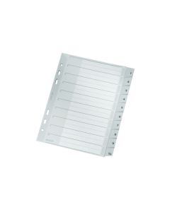 Leitz PP-Register A5, 1-10 grau 165 x 210 mm