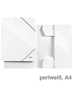 Leitz Eckspannermappe A4 "WOW" perlweiß
