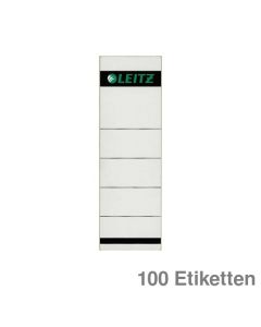 Leitz Ordner-Rückenschilder grau 61 x 192 mm 100Et.