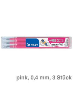 Pilot Tintenroller-Mine "FriXion Ball M" pink 0,4 mm 3St.