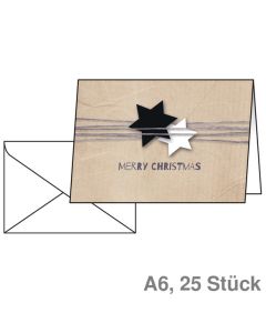 Sigel Weihnachtskarte A6 "Christmas Wrapping" 25St.