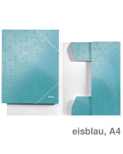 Leitz Eckspannermappe A4 "WOW" eisblau