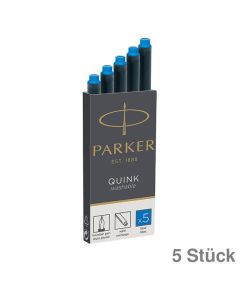 Parker Tintenpatronen "Quink Z44" blau auswaschbar 5St.