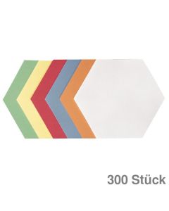 Franken Moderationskarten Wabe, selbstklebend mehrfarbig 16,5 x 19 cm 300St.