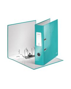 Leitz Ordner A4 "WOW" eisblau-metallic 80 mm